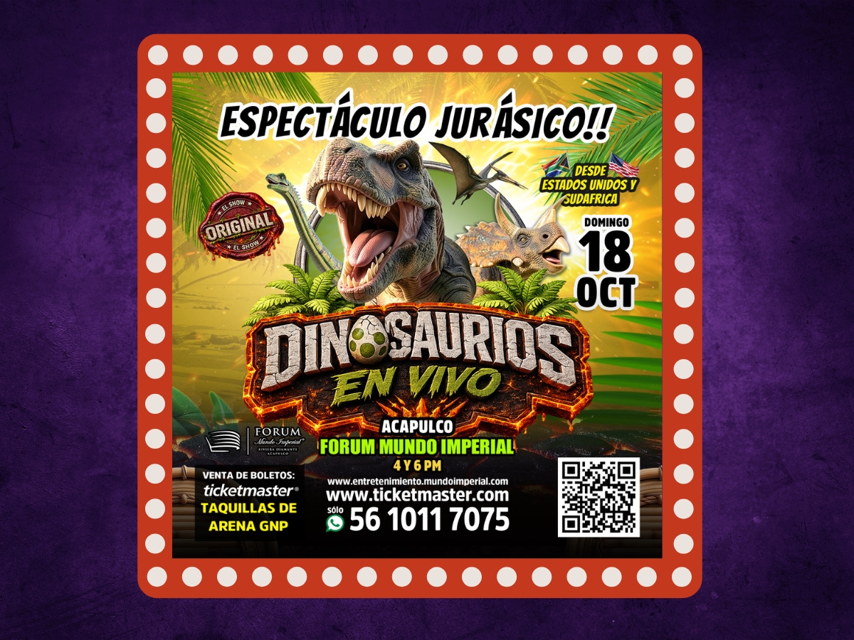 Dinosaurios en Vivo · recurso oficial del evento